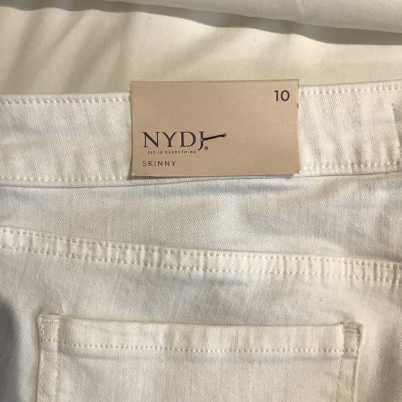 NYDJ Skinny Ankle Jeans Optic White - Picture 10 of 11